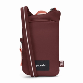 Security Waist Belt Secure Wallet Pacsafe Go Anti-Theft Tech Crossbody - Garnet Red