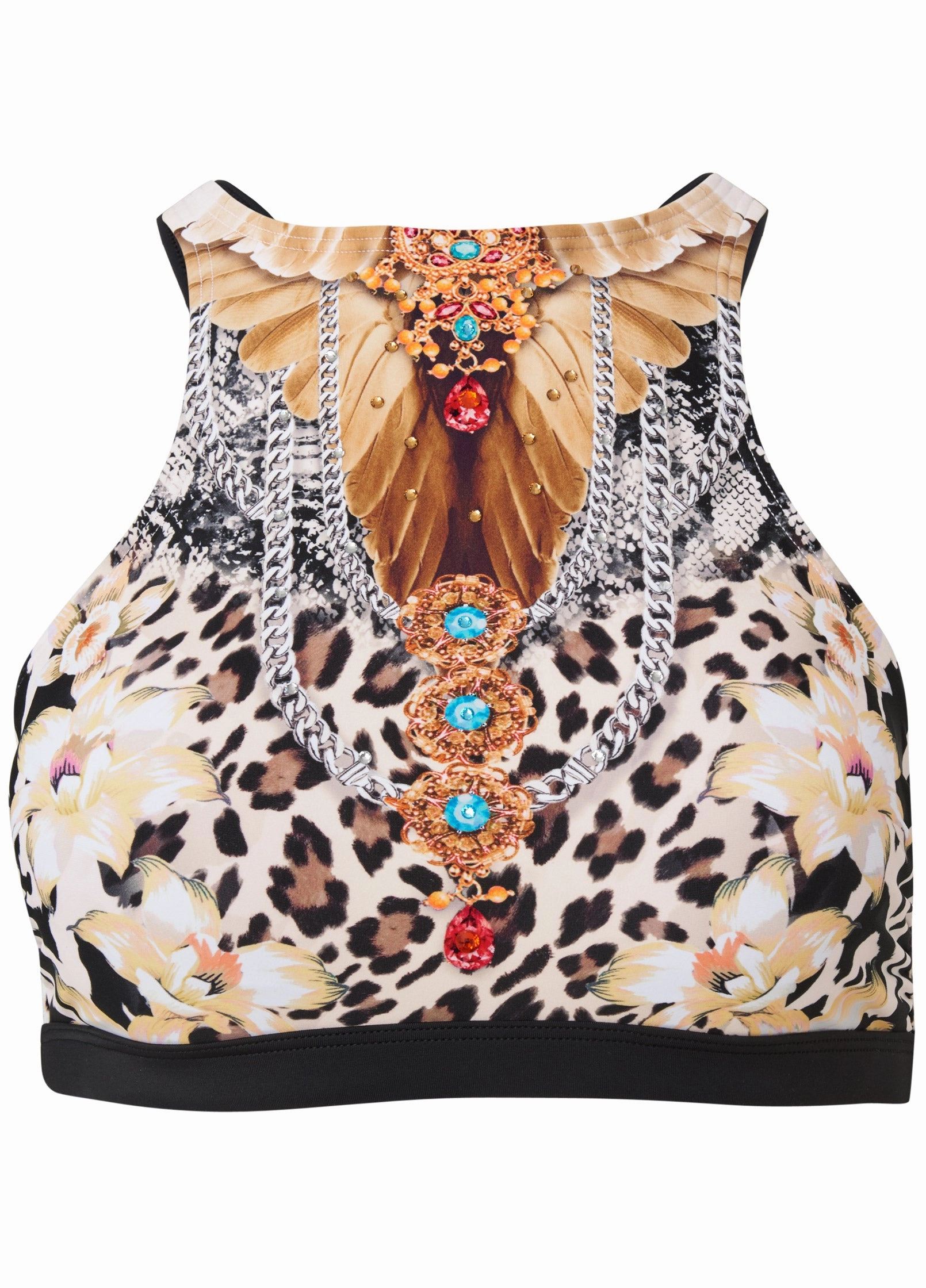 Strappy Back Sport Top - Feline Divine
