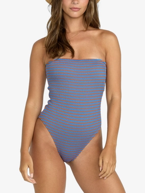 Summer Hi Stripe Tully Hi One Piece Swimsuit basic swimsuits for women, durable swimwear for ladies