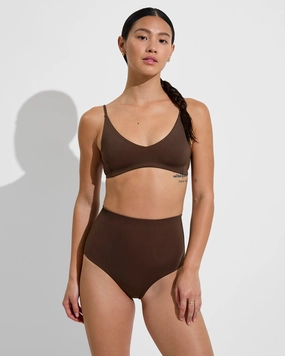 Sunday Top - Cold Brew sleek design swimwear for women, minimalist swim styles