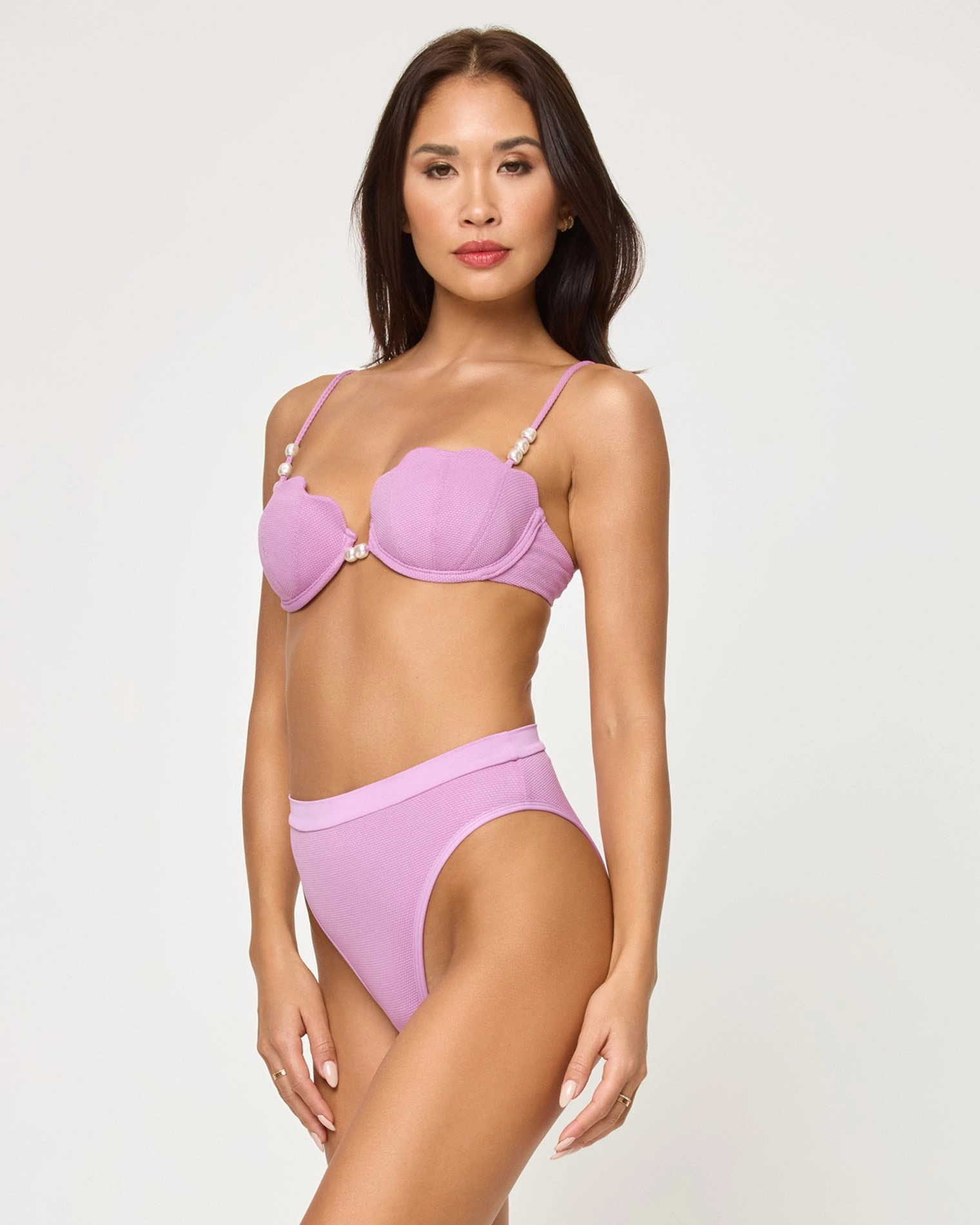 Sunrise Shell Bikini Top - Mauve