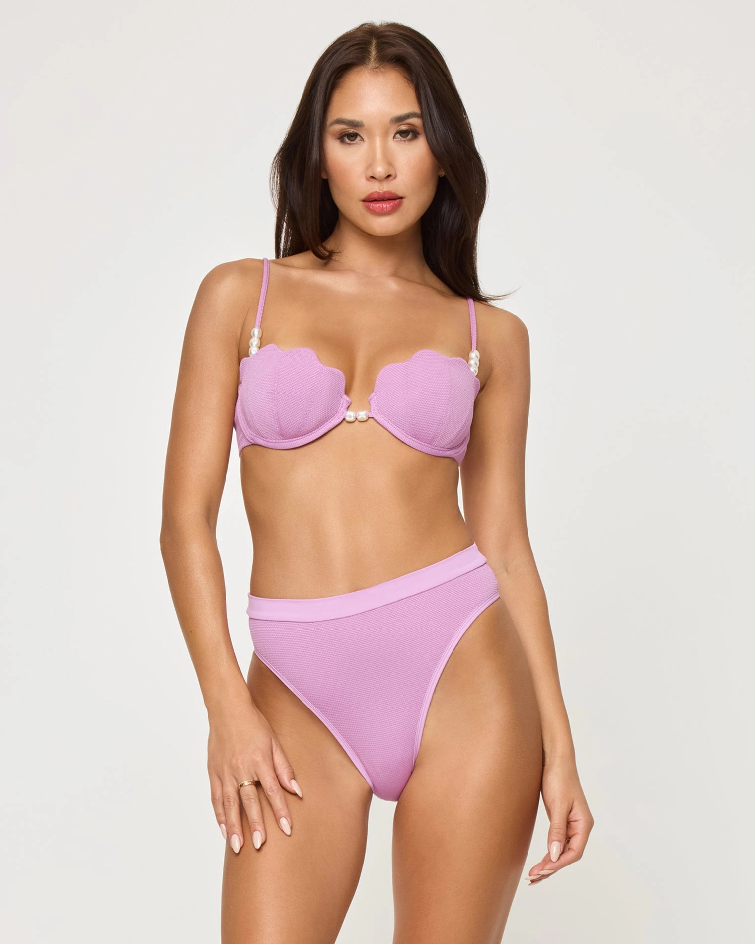 Sunrise Shell Bikini Top - Mauve