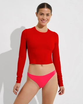 Sunseeker LS - Sweet Chili Heat lightweight women's swimwear, chic swim outfits for beach