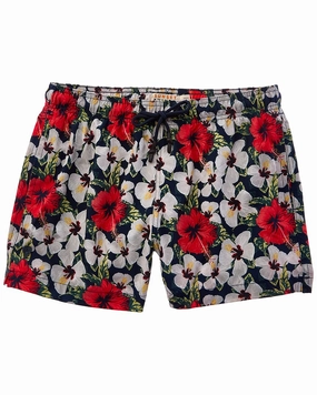 Sunset and Vine Microfiber Woven Printed Swim Trunk summer mens swimwear, mens athletic swimwear