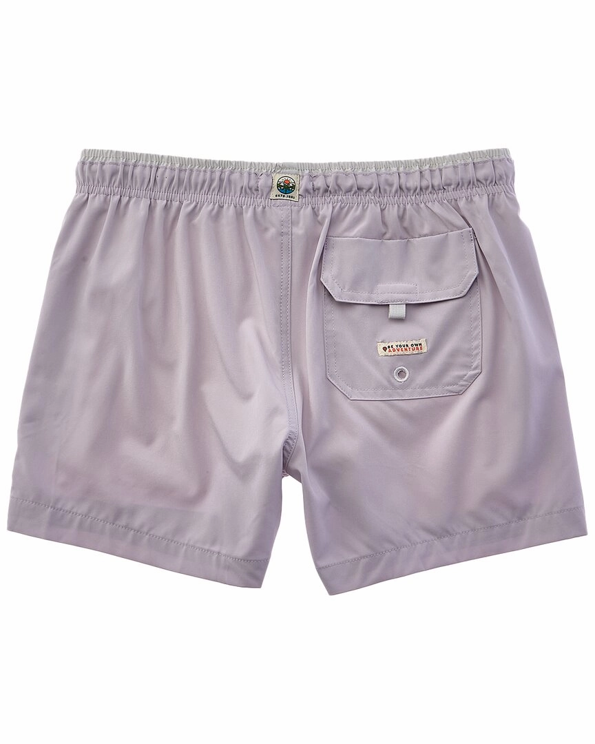Sunset and Vine Microfiber Woven Solid Swim Trunk