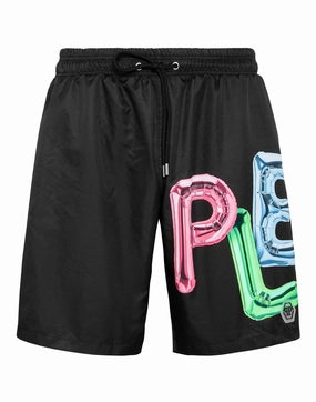 Swim Boxer Bombing Graffiti mens beach swimwear, quick dry mens swimsuits
