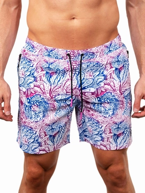 Swim Lion Zen Purple mens beach swimwear, quick dry mens swimsuits