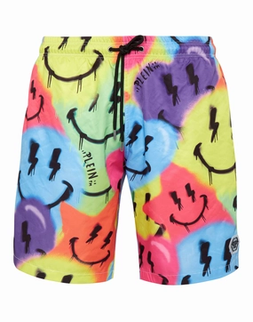 Swim-Trunks Smile mens beach swimwear, quick dry mens swimsuits