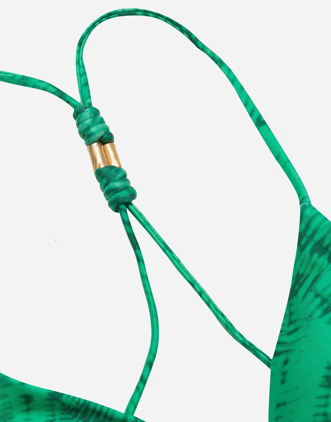 Tamale Jaque T-Back Tri Bikini Top - Green