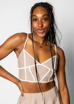 Taupe | Lined Up Top tankini swim tops, adjustable bikini tops