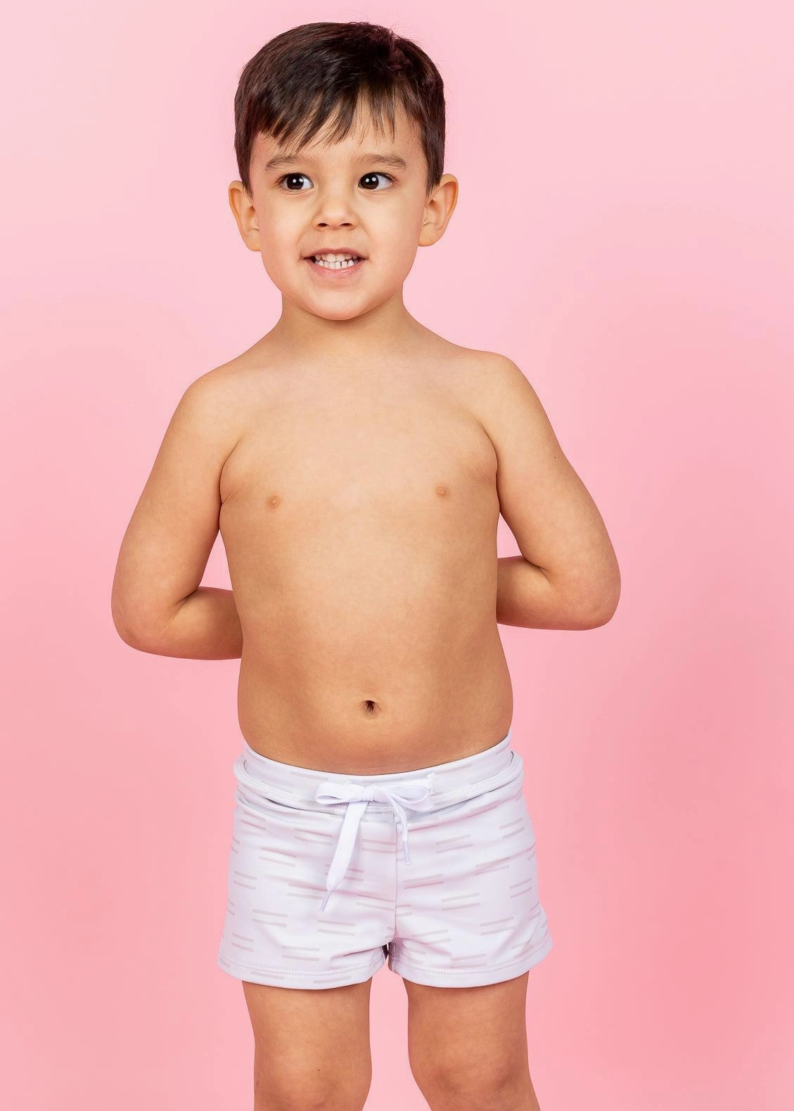 Taupe Dashes | Mini Euro Shorts boys summer swimwear, boys rash guard swim sets