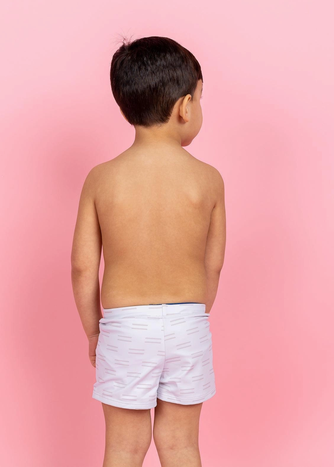 Taupe Dashes | Mini Euro Shorts