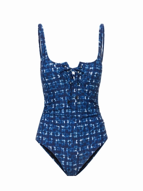 Taylor One Piece In Denim Noir high waist swimwear women, swimsuit for women beachwear