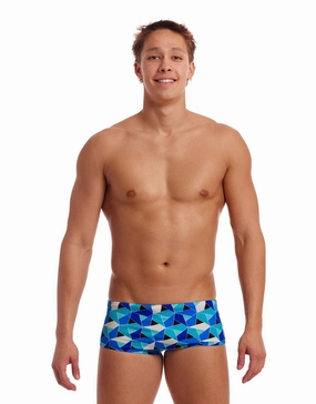 Tetra Tonic Sidewinder Swim Trunks - Blue casual mens swimwear, affordable swimwear for men
