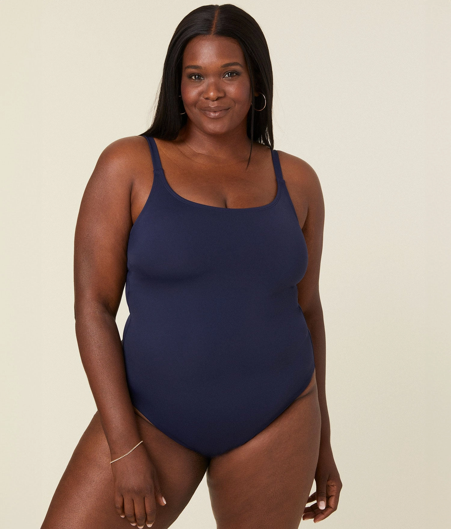 The Amalfi One Piece - Flat - Navy - Long Torso
