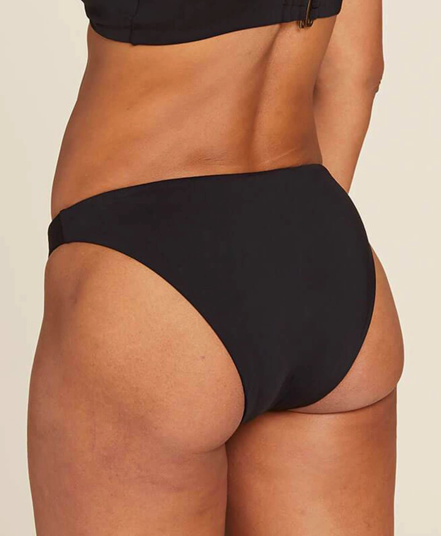 The Archive 90s Cheeky Bikini Bottom - Flat - Black