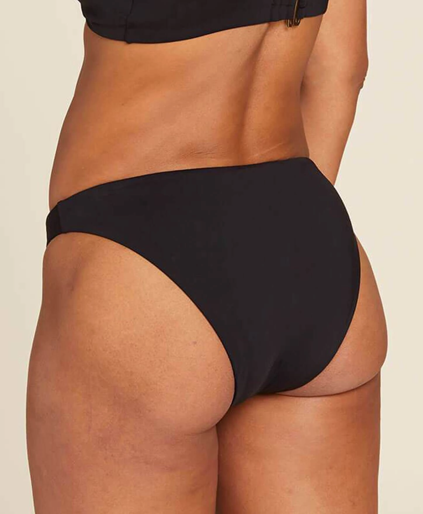 The Archive 90s Cheeky Bikini Bottom - Flat - Black