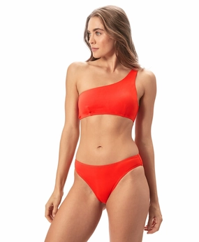 The Archive Wynwood Bikini Top - Flat - Poppy luxury womens swimwear, swimwear for beach vacation