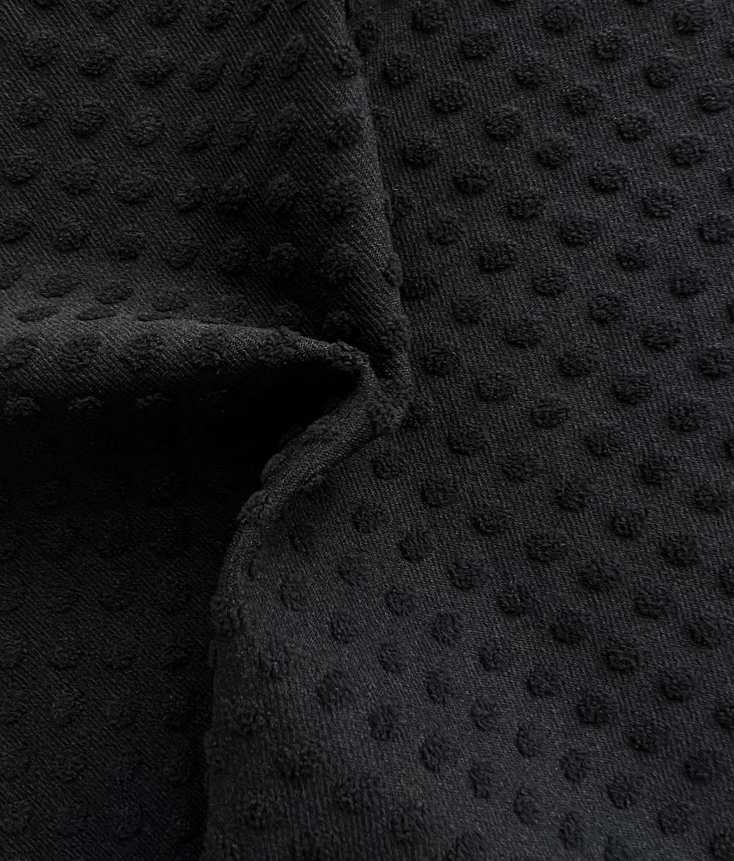 The Bermuda Bikini Top - Terry Dot - Black