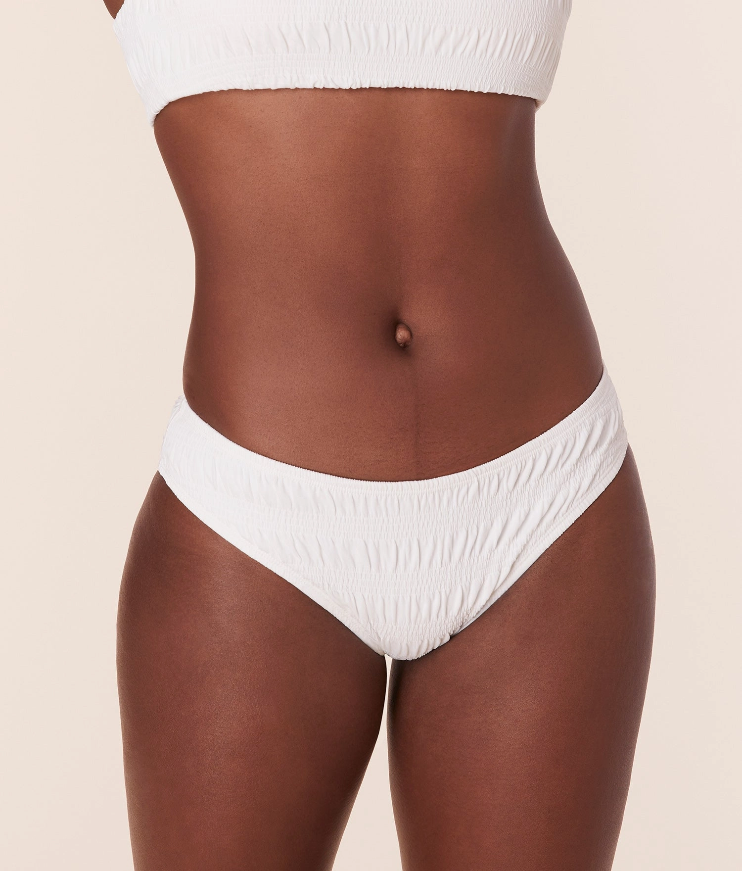 The Classic Bikini Bottom - Smocked - Sugar classic swimwear for women, everyday swimwear ladies