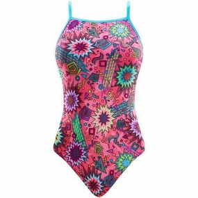 The Finals Dynamite Foil Funnies Girls Flutter Back Swimsuit swim training suits women, performance one piece swimsuits