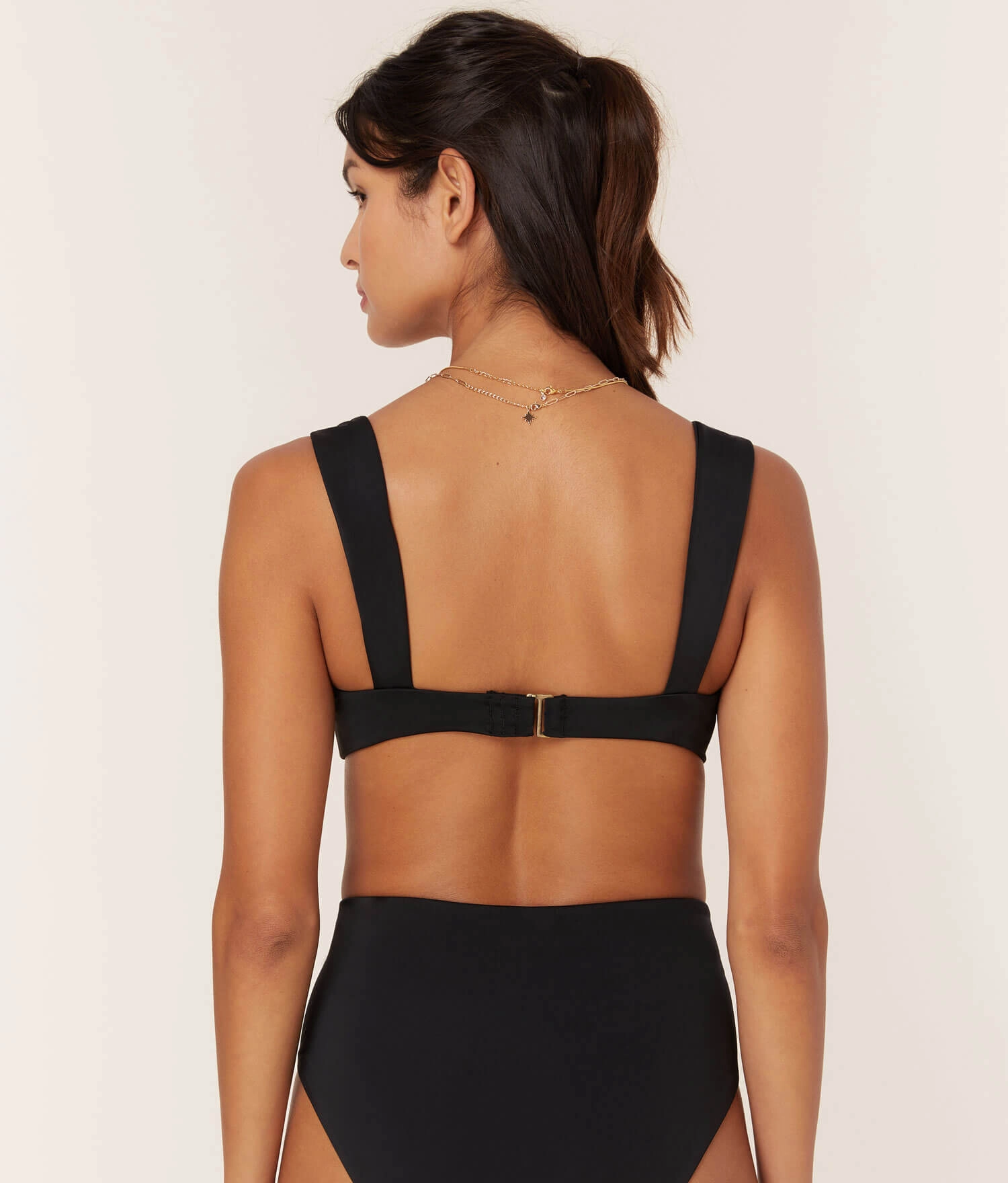 The Kalama Bikini Top - Eco Nylon - Black