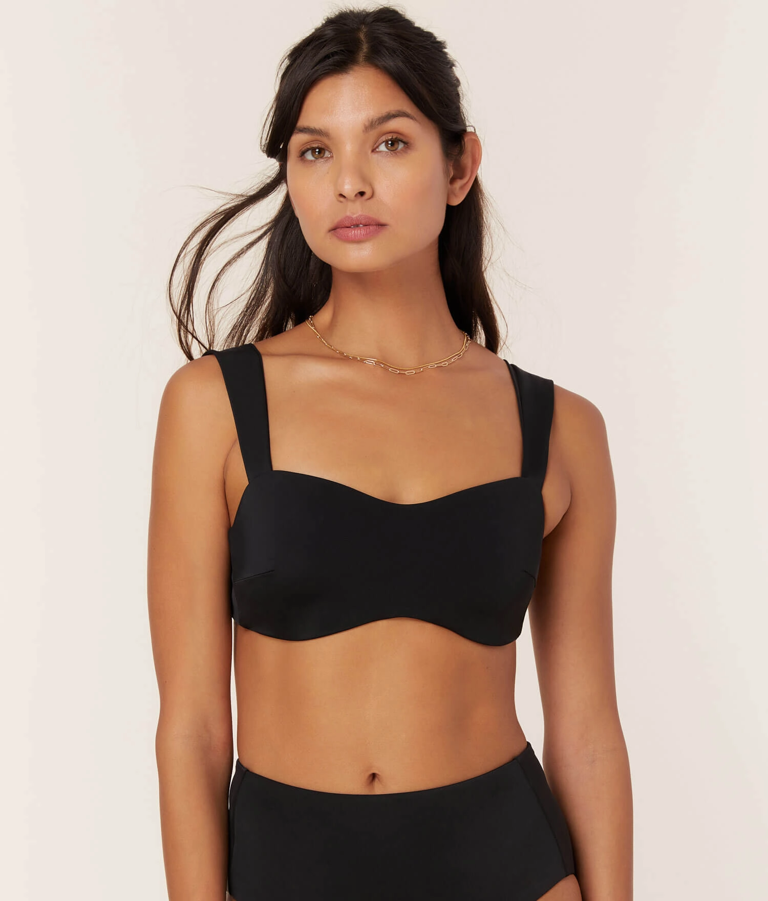 The Kalama Bikini Top - Eco Nylon - Black