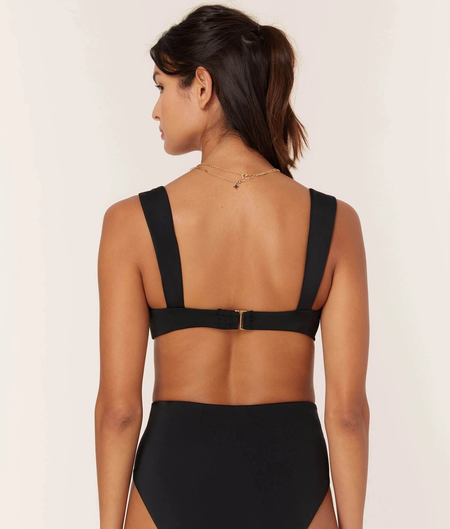 The Kalama Bikini Top - Eco Nylon - Black