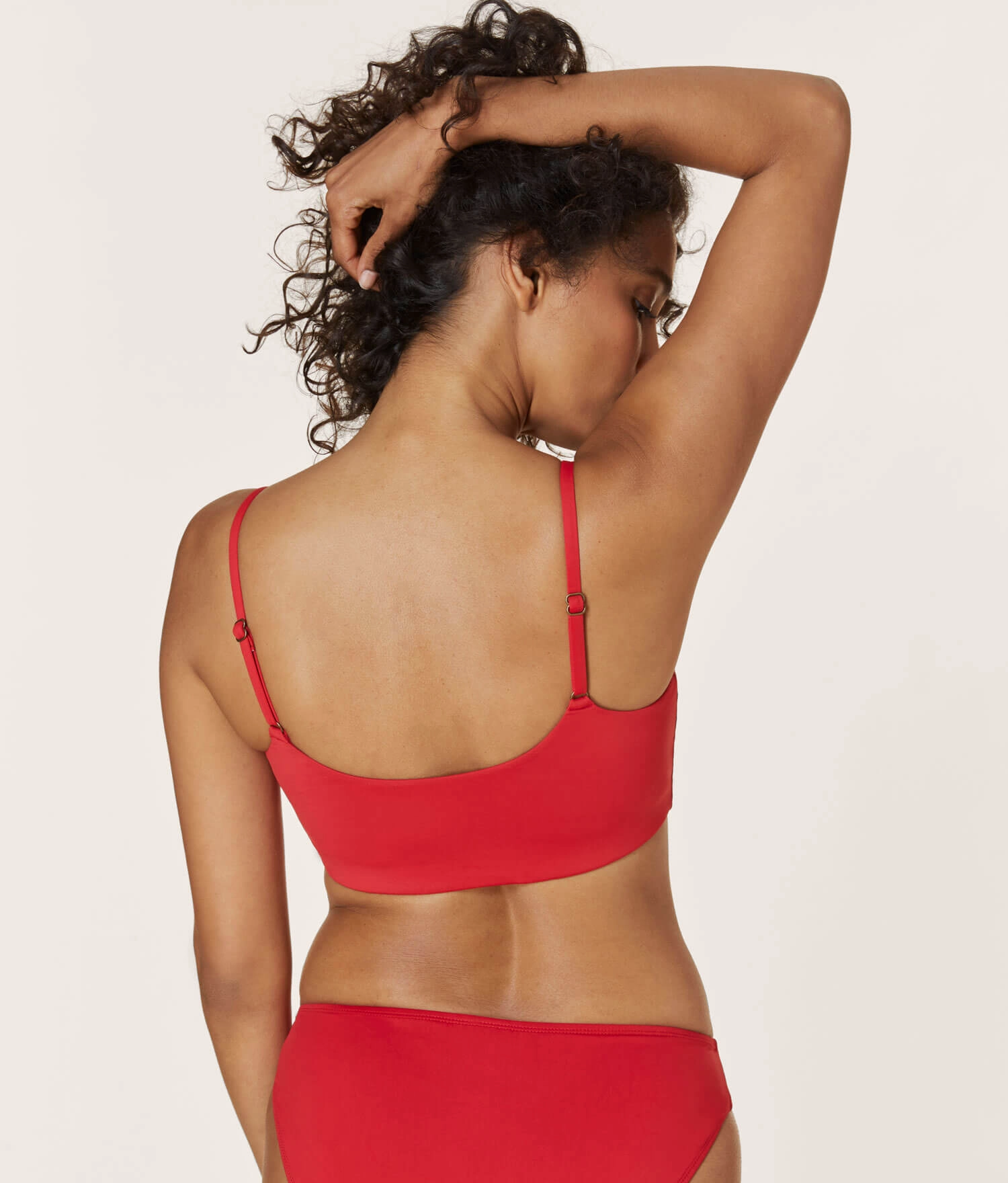 The Maui Bikini Top - Flat - Cherry Red