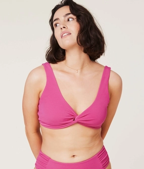 The Portofino Bikini Top - Wave - Orchid (Archive) luxury womens swimwear, swimwear for beach vacation