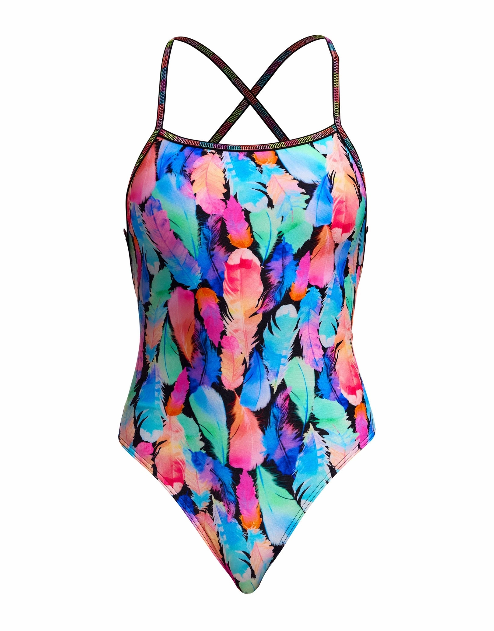 Tickle Torture Strapped In Swimsuit - Multi