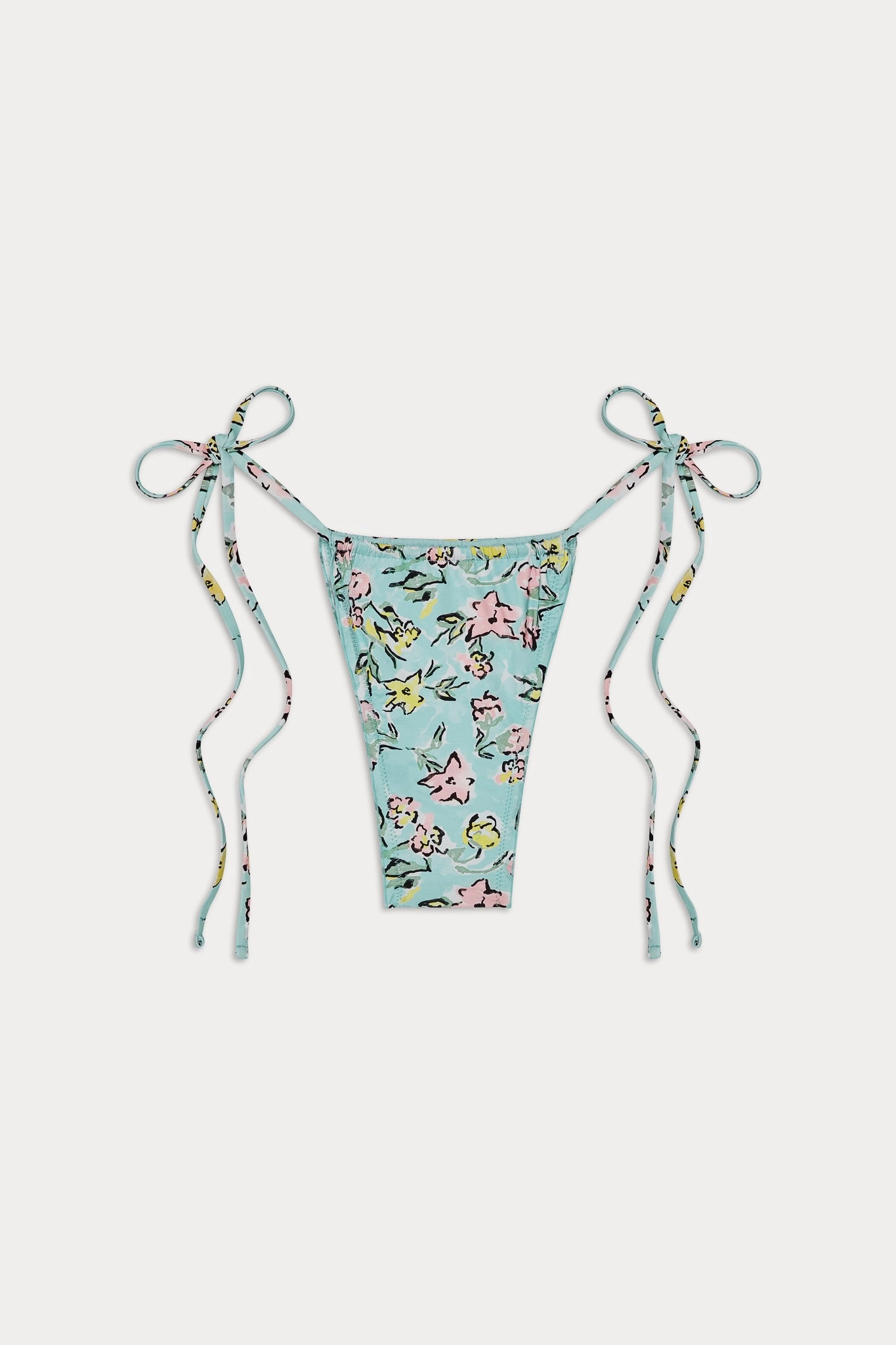 Tidal Micro String Bikini Bottom - Pastel Peony