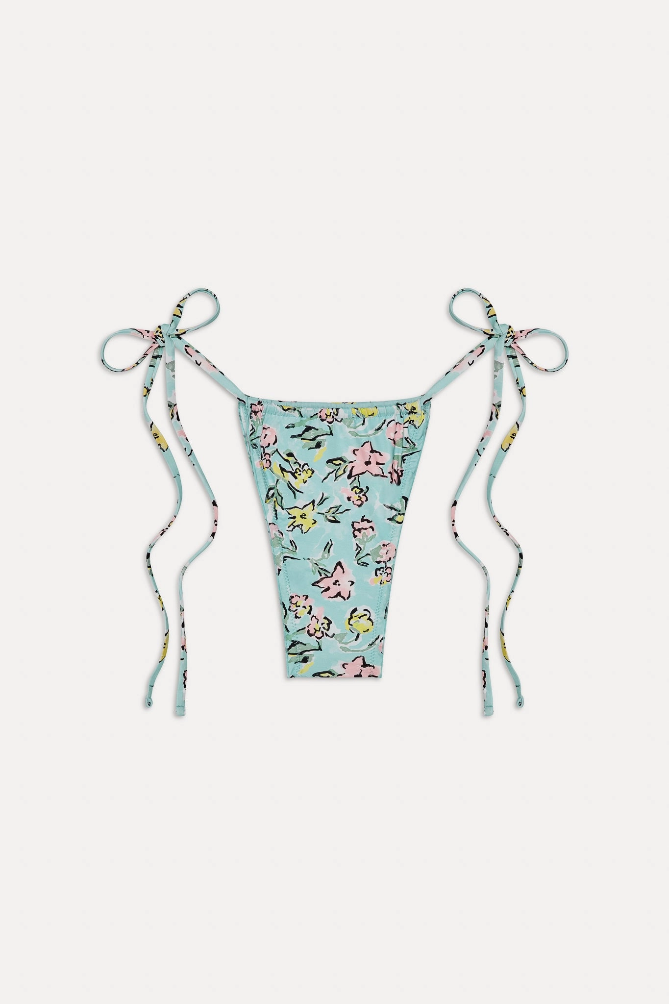 Tidal Micro String Bikini Bottom - Pastel Peony