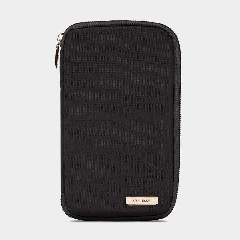 Travelon Rfid Blocking Family Passport Zip Wallet RFID Card Protector RFID Blocking Wallet
