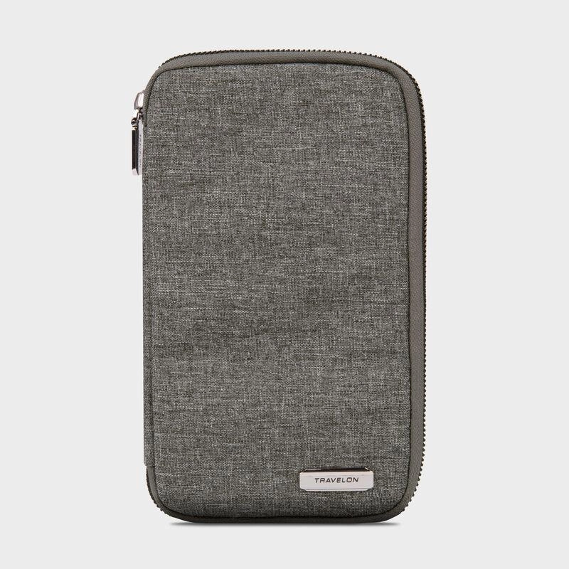 Travelon Rfid Blocking Family Passport Zip Wallet RFID Protection Case