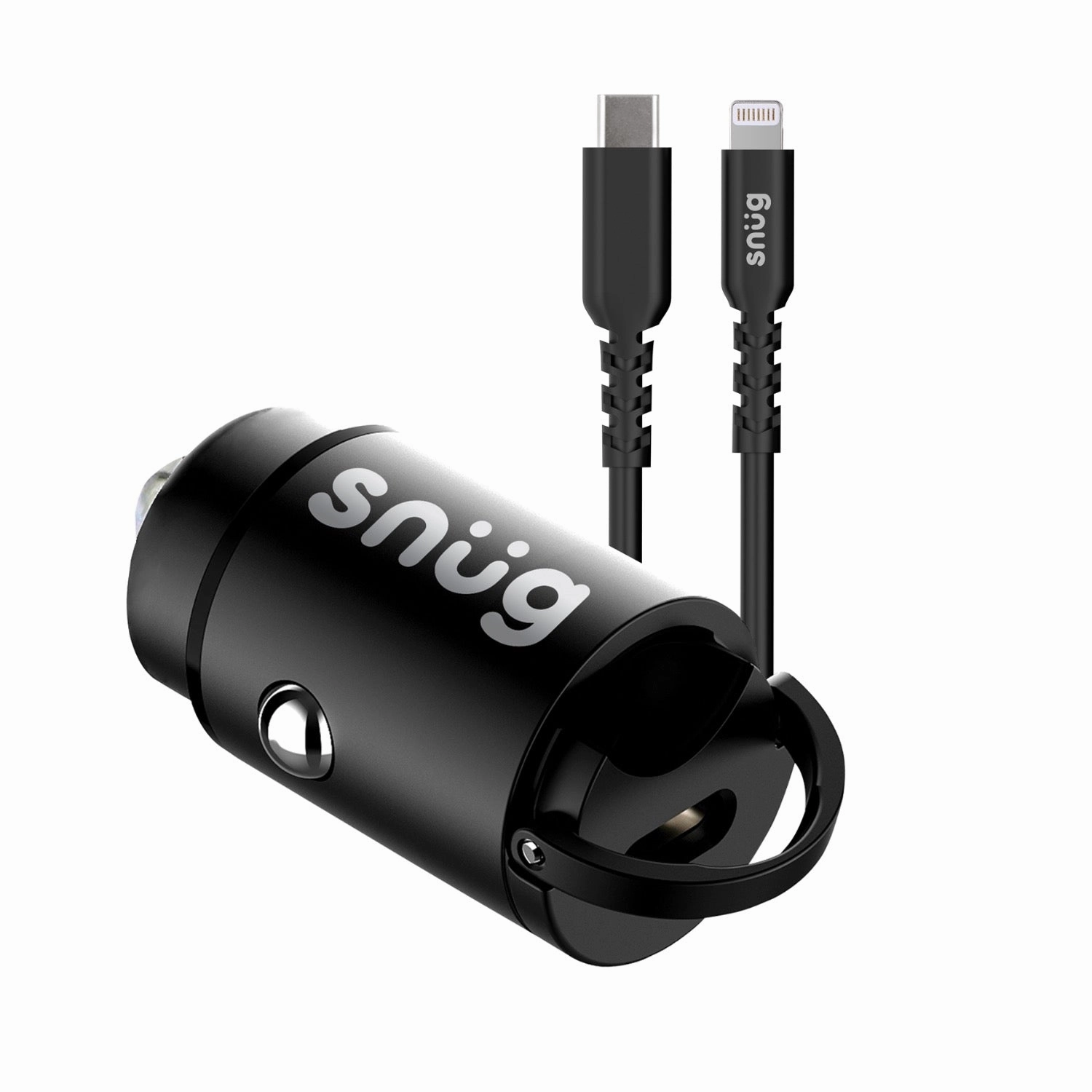 Snug Mini Pd Port Car Charger With Lightning Cable - 30W Dont Miss This Deal Price Drop Alert