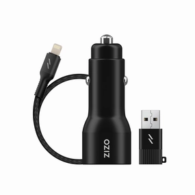 Zizo Powervault Bundle Car Charger   Type C To Lightning Cable   Usb To Type C Adapter Today Only Hot Sale