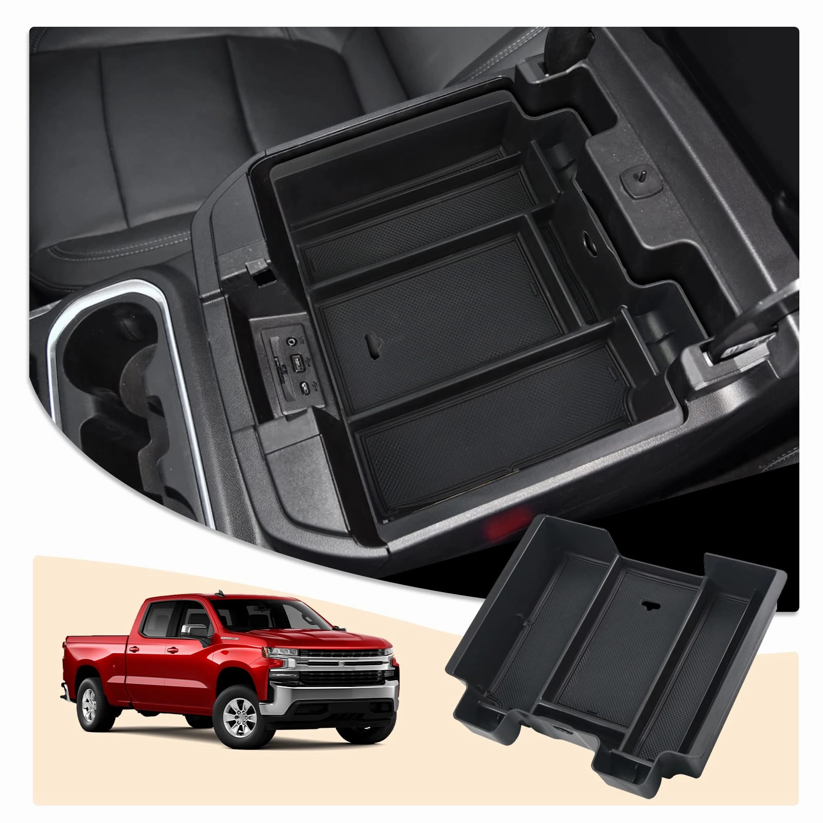 Online Exclusive Savings For Chevy Silverado Center Console Organizer Tray 2019 2020 2021 2022