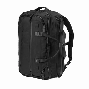 Black Ember Forge Convertible Travel Backpack Embertex Pfas Free 30-40L All-Purpose Travel Bag Ergonomic Travel Bag