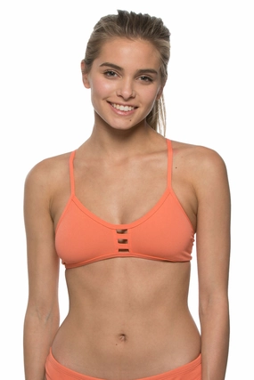 Tomcat Bikini Top - Nectarine all types of swimwear, stylish swimwear for all body types