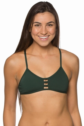 Tomcat Bikini Top - Pine all types of swimwear, stylish swimwear for all body types