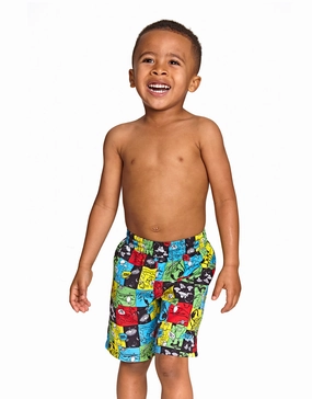 Tots Boys Sci Fi Watershorts baby swimwear sets, toddler swimwear with sun protection