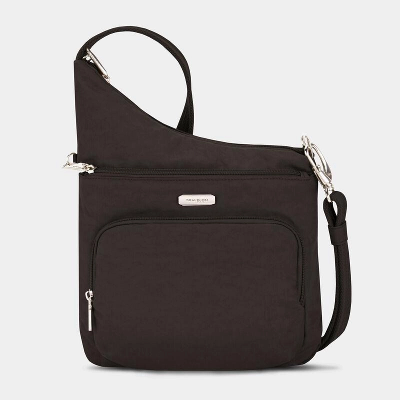 Travelon Anti-Theft Essentials North/South Asymmetric Crossbody Anti-Theft Wallet