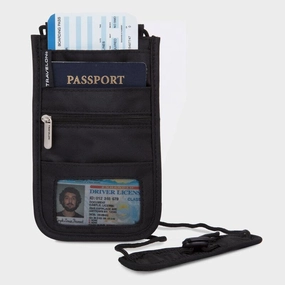 Security Card Holder Secure Travel Wallet Travelon Rfid Blocking Classic Deluxe Boarding Pouch