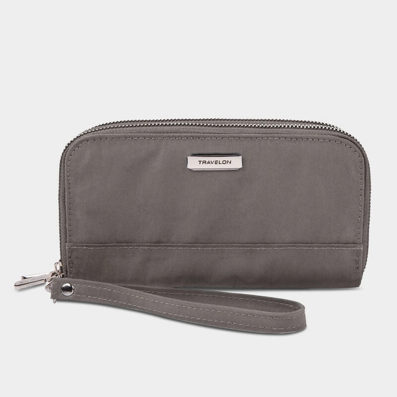 Secure Travel Wallet Travelon Rfid Blocking Double Zip Wallet