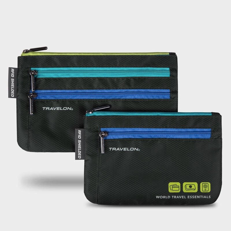 Travel Document Bag Travelon World Travel Essentials Set Of 2 Currency & Passport Organizers