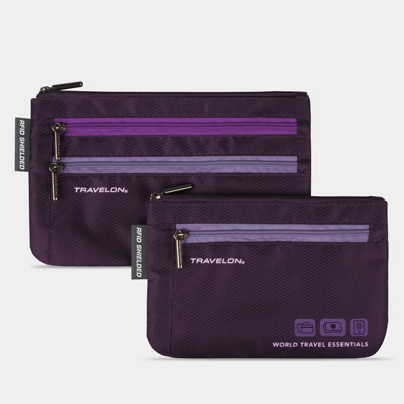Travel Organizer Case Travelon World Travel Essentials Set Of 2 Currency & Passport Organizers