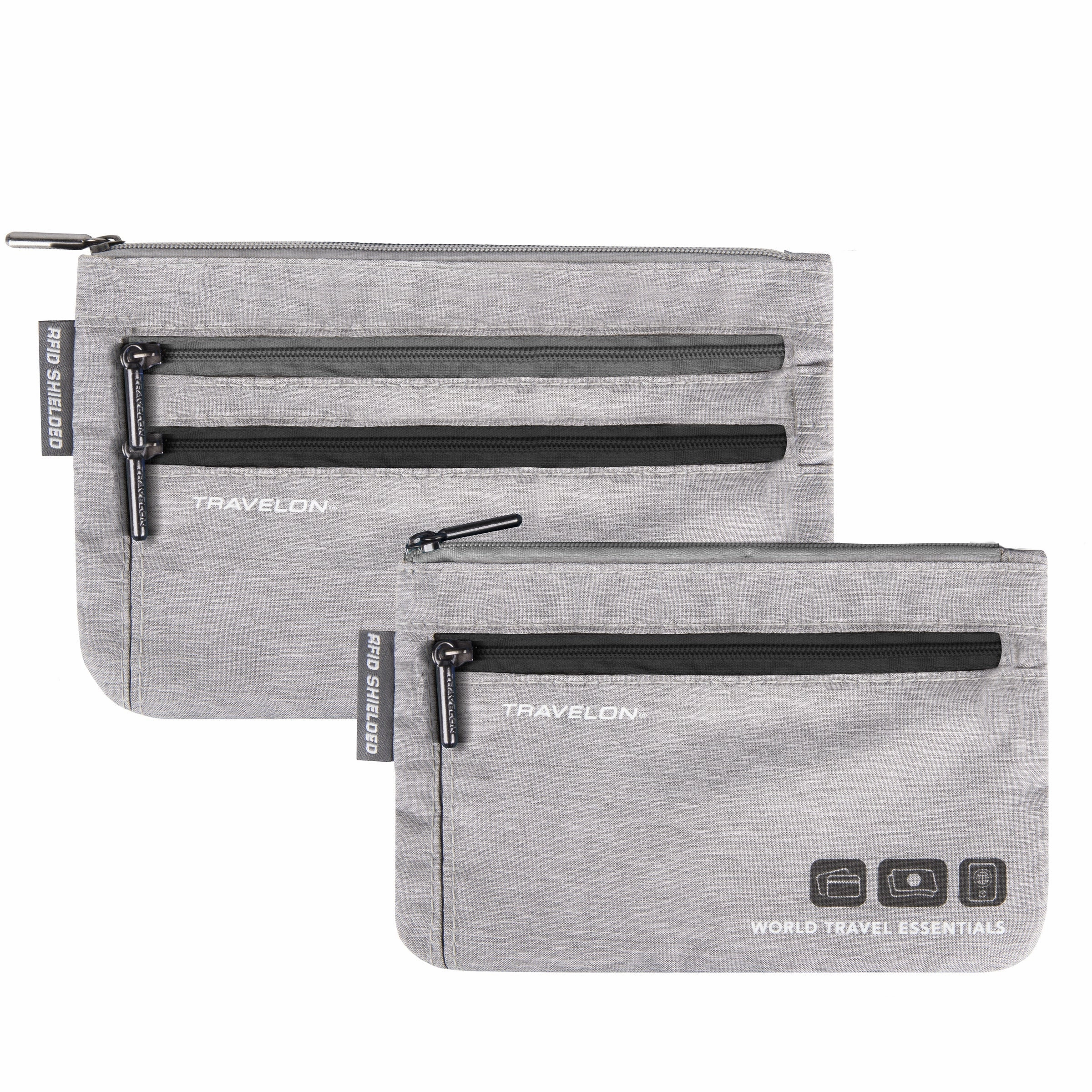 High Capacity Travel Bag Versatile Travel Bag Travelon World Travel Essentials Set Of 2 Currency & Passport Organizers