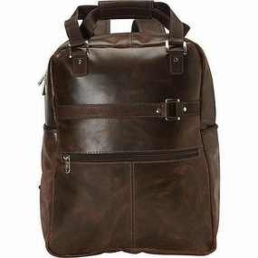 Packing System Carry-On Set Piel Leather Vintage Laptop Carry-All/Convertible Backpack