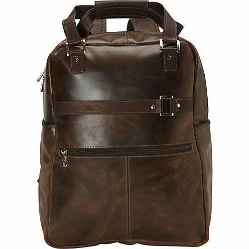 Packing System Carry-On Set Piel Leather Vintage Laptop Carry-All/Convertible Backpack